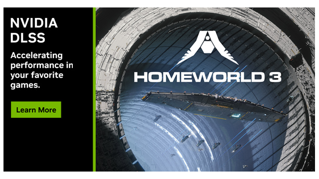 “家园 3 (Homeworld 3)”等游戏本周将支持 DLSS AI 加速